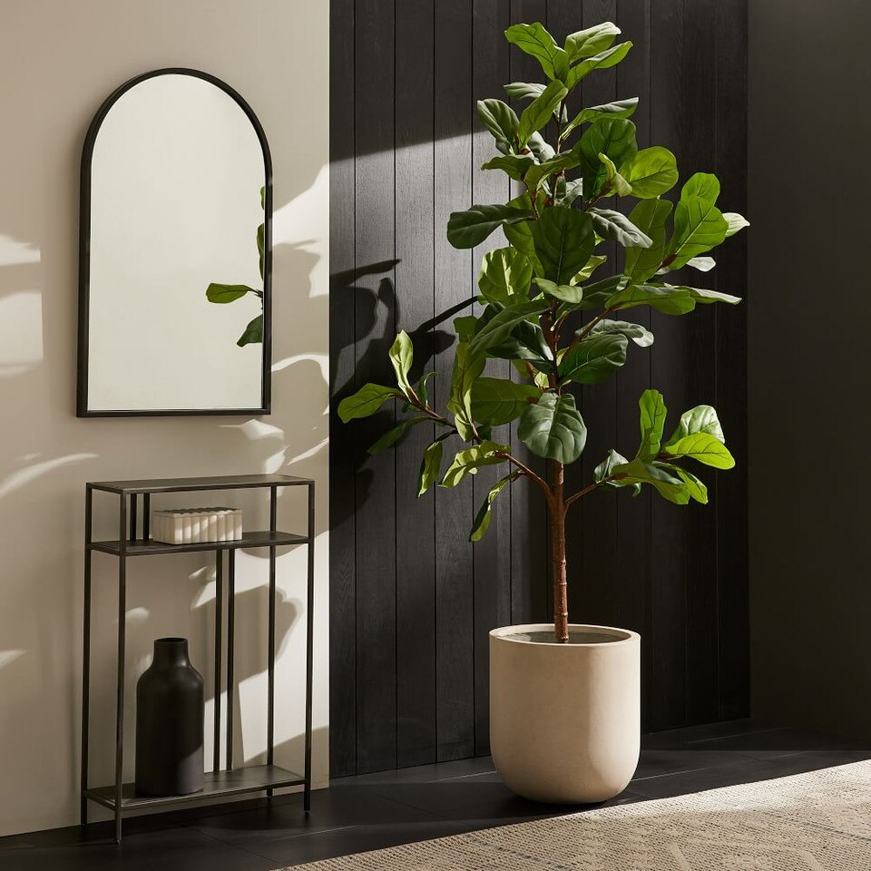 Faux Potted Fiddle Leaf Fig Plants West Elm UK